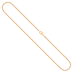 Goldkette als Ankerkette diamantiert in Gelbgold 750 / 18K, 42 cm lang, 1,7 mm breit, Gewicht ca. 5.4 g.