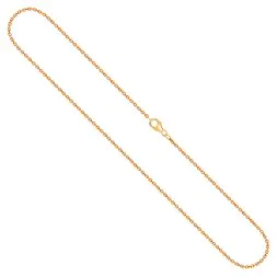 Goldkette als Ankerkette diamantiert in Gelbgold 750 / 18K, 42 cm lang, 1,7 mm breit, Gewicht ca. 5.4 g.