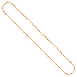 Goldkette als Ankerkette diamantiert in Gelbgold 750 / 18K, 50 cm lang, 1,7 mm breit, Gewicht ca. 5.8 g.