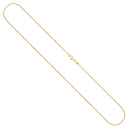 Goldkette als Panzerkette in Gelbgold 333 / 8K, 36 cm lang, 0.8 mm breit, Gewicht ca. 0.9 g.