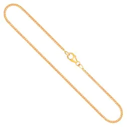 Goldkette als Panzerkette flach in Gelbgold 750 / 18K, 55 cm lang, 1,7 mm breit, Gewicht ca. 6.7 g.