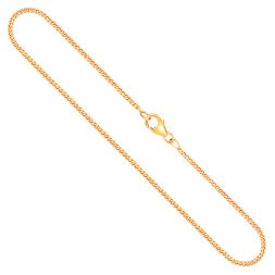 Goldkette als Panzerkette flach in Gelbgold 333 / 8K, 70 cm lang, 1,7 mm breit, Gewicht ca. 6.3 g.