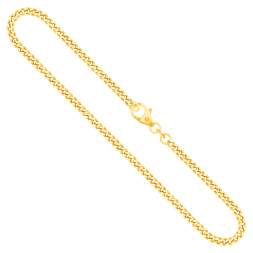 Goldkette als Panzerkette in Gelbgold 750 / 18K, 50 cm lang, 2.7 mm breit, Gewicht ca. 15.2 g.
