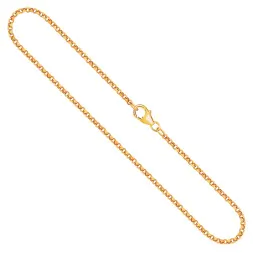 Goldkette als Erbskette in Gelbgold 750 / 18K, 40 cm lang, 2 mm breit, Gewicht ca. 6 g.