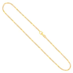 Goldkette als Panzerstegkette in Gelbgold 585 / 14K, 45 cm lang, 1,9 mm breit, Gewicht ca. 3.8 g.