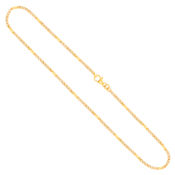 Goldkette als Panzerstegkette in Gelbgold 585 / 14K, 60 cm lang, 1,9 mm breit, Gewicht ca. 5.1 g.