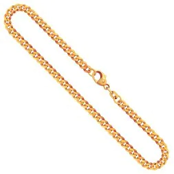 Goldkette als Panzerkette facettiert in Gelbgold 585 / 14K, 60 cm lang, 3,9 mm breit, Gewicht ca. 16.6 g.