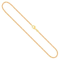 Goldkette als Königskette in Gelbgold 585 / 14K, 45 cm lang, 1,8 mm breit, Gewicht ca. 10.6 g.