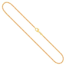 Goldkette als Königskette in Gelbgold 750 / 18K, 80 cm lang, 1,8 mm breit, Gewicht ca. 23.3 g.