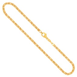 Goldkette als Königskette in Gelbgold 750 / 18K, 60 cm lang, 2,8 mm breit, Gewicht ca. 40 g.