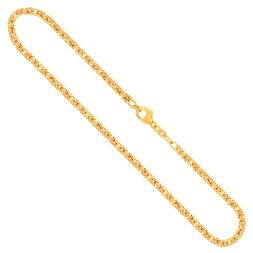 Goldkette als Königskette in Gelbgold 333 / 8K, 50 cm lang, 2,8 mm breit, Gewicht ca. 25 g.