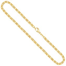 Goldkette als Königskette in Gelbgold 333 / 8K, 55 cm lang, 3,2 mm Breit, Gewicht ca. 34.5 g.