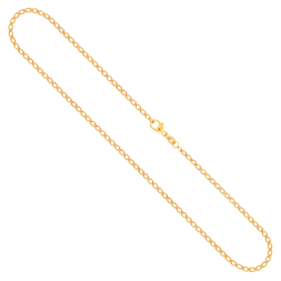 Goldkette als Zwillingspanzerkette in Gelbgold 333 / 8K, 50 cm lang, 2,1 mm breit, Gewicht ca. 2.9 g.