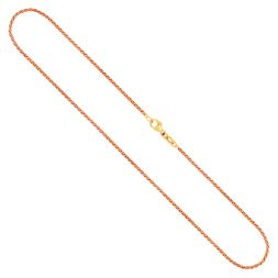 Goldkette als Zopfkette in Gelbgold 375 / 9K, 36 cm lang, 1,7 mm breit, Gewicht ca. 3.3 g.