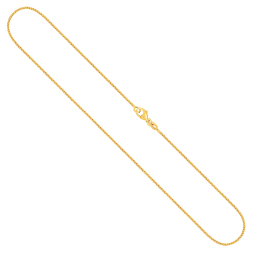 Goldkette als Bingokette in Gelbgold 585 / 14K, 42 cm lang, 1,1 mm breit, Gewicht ca. 3.4 g.