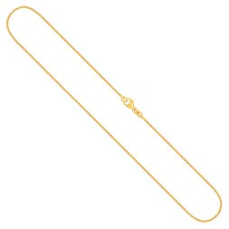 Goldkette als Bingokette in Gelbgold 585 / 14K, 36 cm lang, 1,1 mm breit, Gewicht ca. 2.9 g.