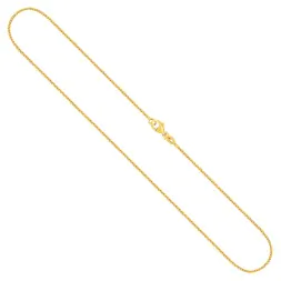 Goldkette als Bingokette in Gelbgold 585 / 14K, 65 cm lang, 1,1 mm breit, Gewicht ca. 5.2 g.