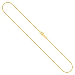 Goldkette als Bingokette in Gelbgold 333 / 8K, 50 cm lang, 1,1 mm breit, Gewicht ca. 3.1 g.