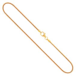Goldkette als Schlangenkette in Gelbgold 375 / 9K, 50 cm lang, 1,4 mm breit, Gewicht ca. 4.1 g.