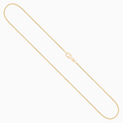 Goldkette als Schlangenkette in Gelbgold 750 / 18K, 80 cm lang, 0,9 mm breit, Gewicht ca. 8.2 g.