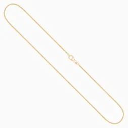 Goldkette als Schlangenkette in Gelbgold 750 / 18K, 45 cm lang, 0,9 mm breit, Gewicht ca. 4.6 g.