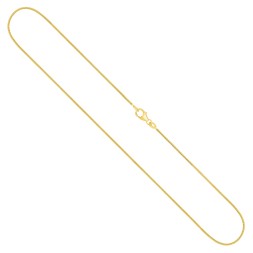 Goldkette als Schlangenkette in Gelbgold 333 / 8K, 34 cm lang, 0,9 mm breit, Gewicht ca. 2.4 g.