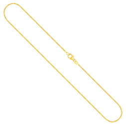 Goldkette als Schlangenkette in Gelbgold 585 / 14 Karat, 70 cm lang, 1.1 mm breit, Gewicht ca. 7,9 g.