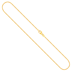 Goldkette als Schlangenkette in Gelbgold 585 / 14K, 45 cm lang, 1,1 mm breit, Gewicht ca. 5.1 g.