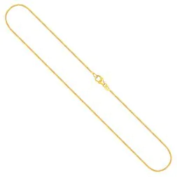 Goldkette als Schlangenkette in Gelbgold 333 / 8K, 50 cm lang, 1,1 mm breit, Gewicht ca. 5 g.