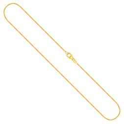 Goldkette als Schlangenkette in Gelbgold 375 / 9K, 42 cm lang, 1,1 mm breit, Gewicht ca. 3.9 g.