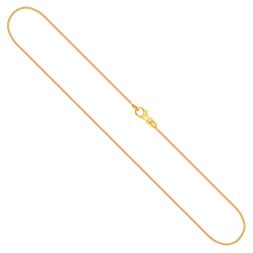 Goldkette als Tondakette in Gelbgold 375 / 9K, 40 cm lang, 0,8 mm breit, Gewicht ca. 2.5 g.