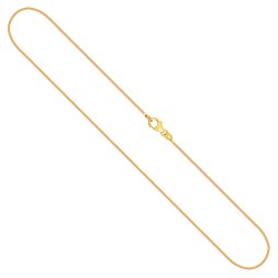 Goldkette als Tondakette in Gelbgold 375 / 9K, 55 cm lang, 0,8 mm breit, Gewicht ca. 3.4 g.
