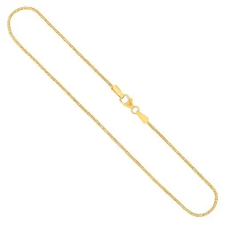 Goldkette als Tondakette diamantiert in Gelbgold 585 / 14K, 80 cm lang, 1,1 mm breit, Gewicht ca. 6 g.