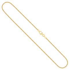 Goldkette als Tondakette in Gelbgold 585 / 14K, 40 cm lang, 1,4 mm breit, Gewicht ca. 5.1 g.