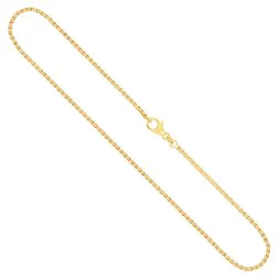 Goldkette als Venezianerkette in Gelbgold 585 / 14K, 55 cm lang, 1,8 mm breit, Gewicht ca. 12.5 g.