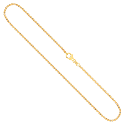 Goldkette als Venezianerkette in Gelbgold 333 / 8K, 55 cm lang, 1,8 mm breit, Gewicht ca. 10.3 g.