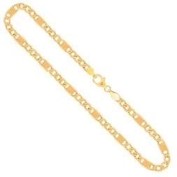 Goldkette als Fantasiekette in Gelbgold 333 / 8 Karat, 34 cm lang, 5.2 mm breit, Gewicht ca. 7.2 g.