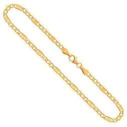 Goldkette als Fantasiekette in Gelbgold 585 / 14K, 55 cm lang, 3,5 mm Breit, Gewicht ca. 4.7 g.