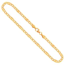 Goldkette als Fantasiekette in Gelbgold 333 / 8K, 45 cm lang, 3,5 mm breit, Gewicht ca. 3.7 g.