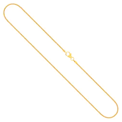 Goldkette als Zopfkette in Gelbgold 585 / 14 Karat, 75 cm lang, 1.3 mm breit, Gewicht ca. 5 g.