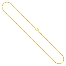 Goldkette als Zopfkette in Gelbgold 750 / 18K, 50 cm lang, 1,3 mm breit, Gewicht ca. 4 g.