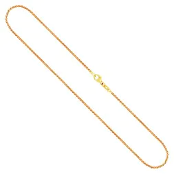 Goldkette als Zopfkette in Gelbgold 585 / 14K, 40 cm lang, 1,7 mm breit, Gewicht ca. 4.5 g.