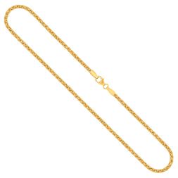 Goldkette als Zopfkette in Gelbgold 333 / 8K, 45 cm lang, 2,5 mm breit, Gewicht ca. 9.3 g.