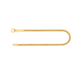 Armband Zopfkette Gelbgold