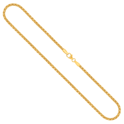 Goldkette als Zopfkette in Gelbgold 333 / 8K, 42 cm lang, 2,5 mm breit, Gewicht ca. 8.6 g.