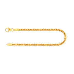 Armband als Zopfkette in Gelbgold 585 / 14 K, 20 cm lang, 2,5mm breit, Gewicht ca. 5 g.