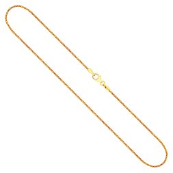Goldkette als Bingokette in Gelbgold 585 / 14K, 45 cm lang, 1,3 mm breit, Gewicht ca. 4.2 g.