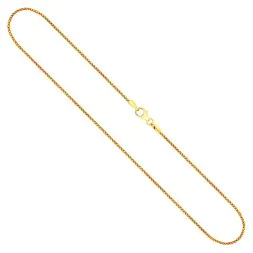 Goldkette als Bingokette in Gelbgold 375 / 9K, 45 cm lang, 1,3 mm breit, Gewicht ca. 3.7 g.