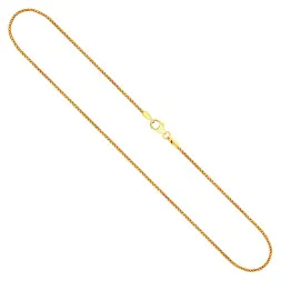 Goldkette als Bingokette in Gelbgold 750 / 18K, 45 cm lang, 1,3 mm breit, Gewicht ca. 5.7 g.