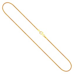 Goldkette als Bingokette in Gelbgold 585 / 14K, 50 cm lang, 1,3 mm breit, Gewicht ca. 4.7 g.